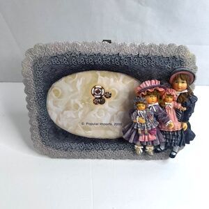Popular Imports Doll Photo Frame NeW 4x6 Victorian Cottage Shabby 2000 VTG